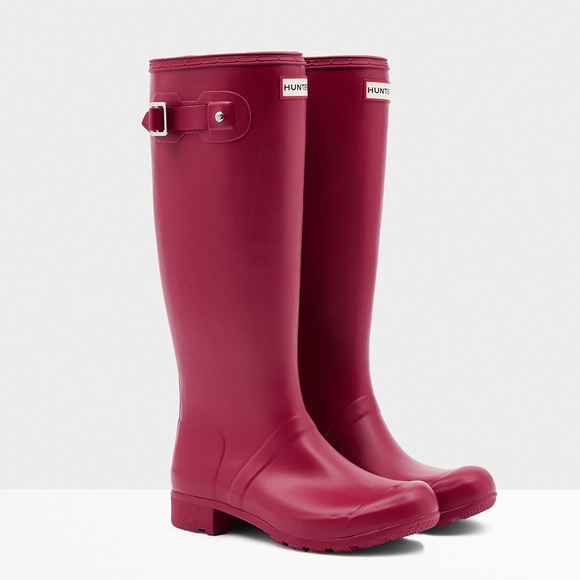 Hunter Shoes - Hunter Boots in raspberry pink • original tall 5